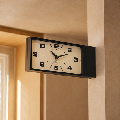 Currents 2-in-1 Double-Sided Wall Clock