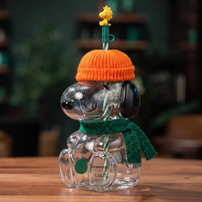 Snoopy Glass Cup - Bestie Deal!
